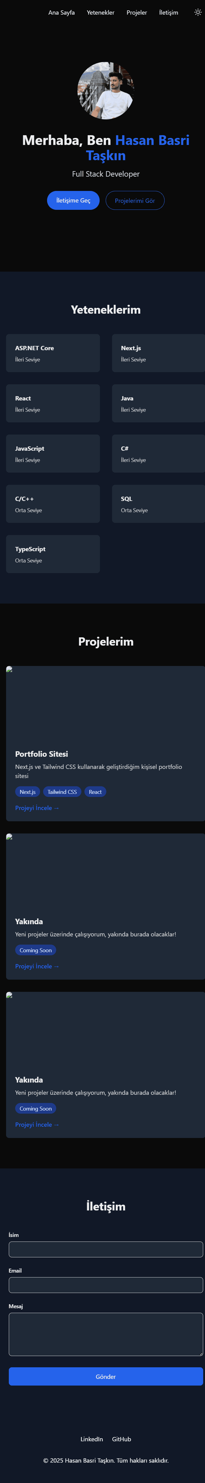 Portfolio Sitesi